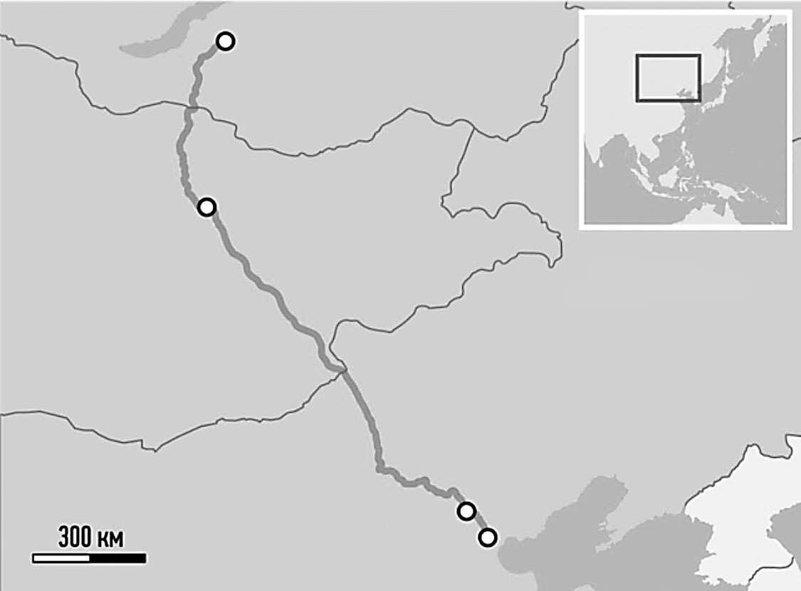 卡车通道从南向北连接中国天津,北京,蒙古国乌兰巴托和俄罗斯乌兰乌德