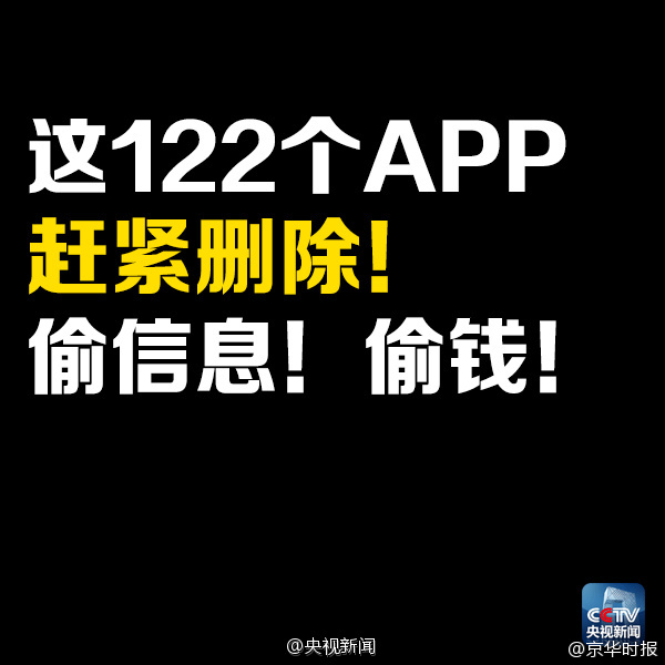 这122个app赶紧删除!偷信息!偷钱!